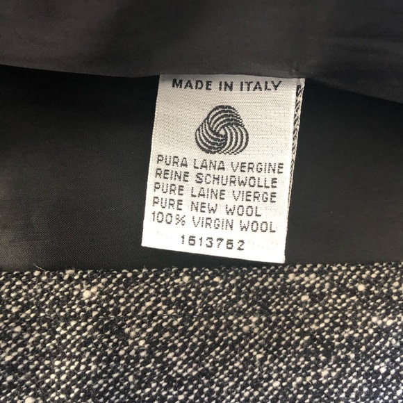 Vintage Iceberg High Waist Made In Italy Wool Pencil Skirt - Picture 8 of 9